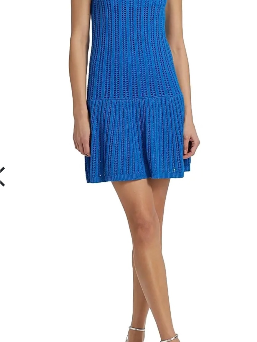 dh NEW YORK Royal Blue Knit Drop-Waist Mini Dress